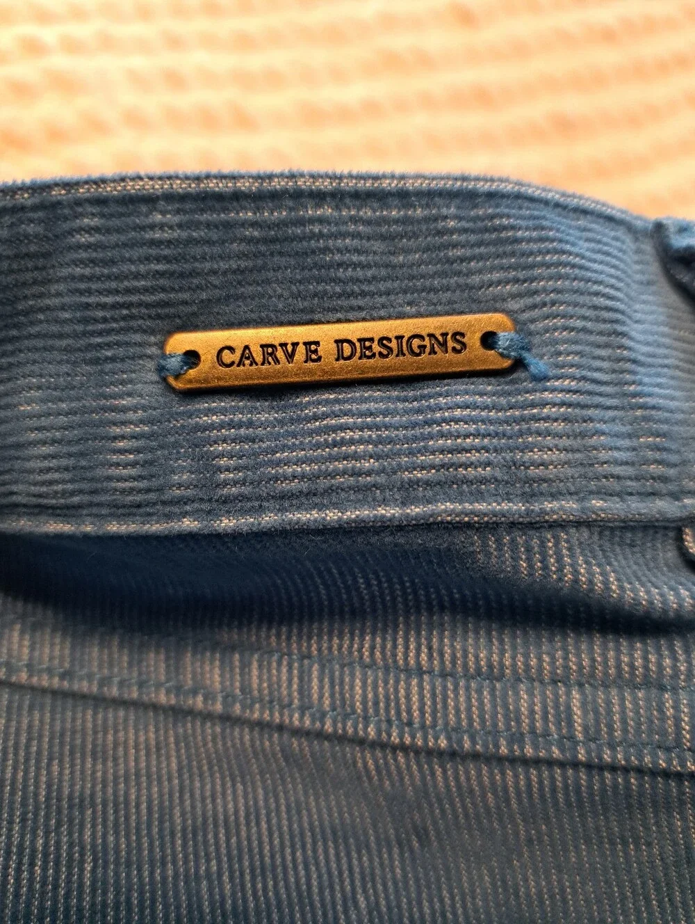 Carve Designs Blue Corduroy Shorts Size 6 - Picture 5 of 8